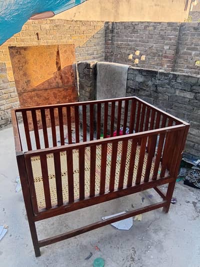 Wooden Baby Cot / Baby Crib Solid Wood Excellent Condition