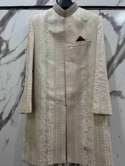 Groom Sherwani Complete Set – Worn Once – Excellent Condition