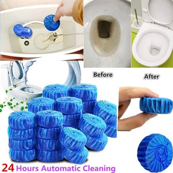 10Pcs Auto Toilet Flush Cleaner / toilet bowl cleaner & Stain Remover