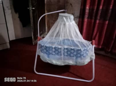 baby jhula simple blue colour brand new
