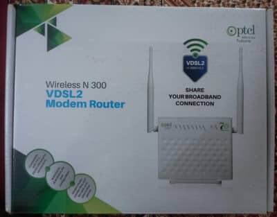 PTCL Wireless N300 VDSL2 Modem Router with Box and Accessories