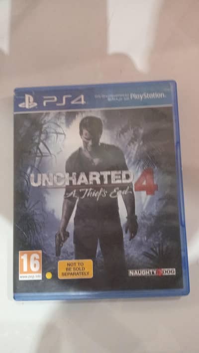 Uncharted 4 for ps4 disc.