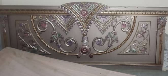 Disco Colored bed, side tables & dressing set
