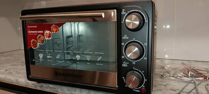 West Point Ultimate Delux Rotisserie Oven Black & Silver