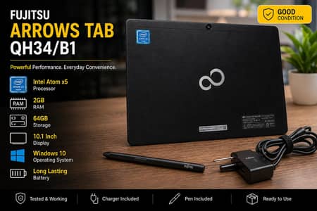 Fujitsu Arrows Tab QH34/B1 – Windows Tablet (2GB RAM / 64GB SSD)