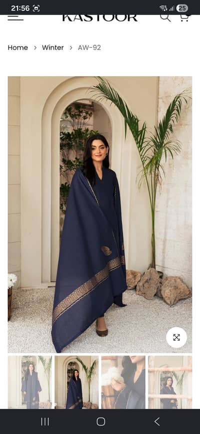 kastoor 3 peice shawl dress