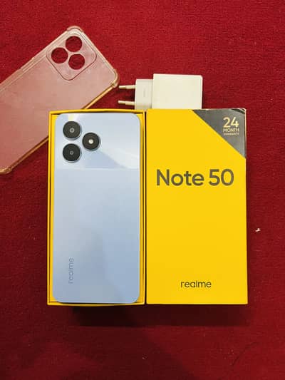Realme Note 50 with box and adapter WhatsApp 03262535680