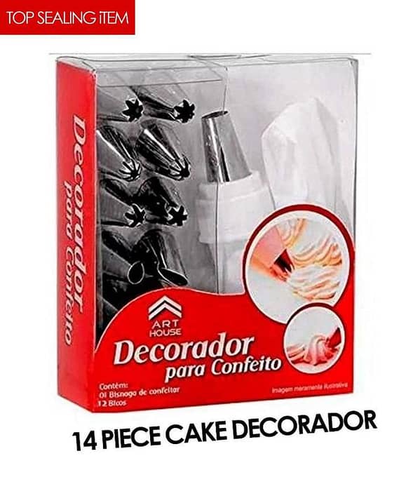 14pcs cake piping nozzle , cake decorating tool , 12pcs Cake Piping Nozzle Tools Set Silicone Icing Piping Cream Pastry Bag, Stainless Steel Nozzle Pastry Tips Converter for Dessert Decoration