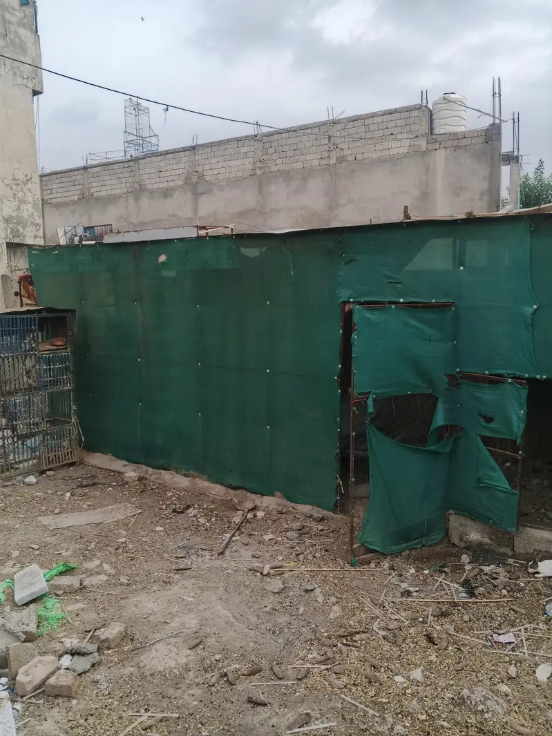 cage with fiberglass rooftop