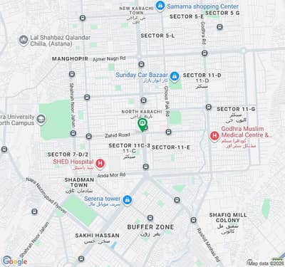 BANK LOAN APPLICABLE 3 ROOM FLAT FOR SALE IN GHOURI NEAR KE OFFICE SECTOR 11A NORTH KARACHI