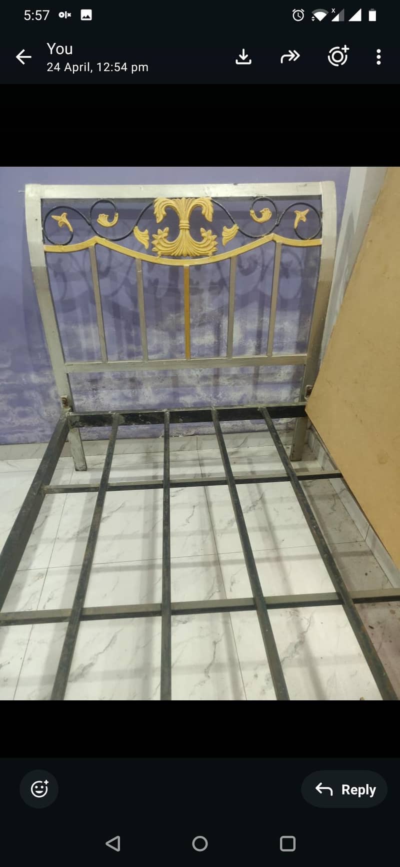 single iron bed 1