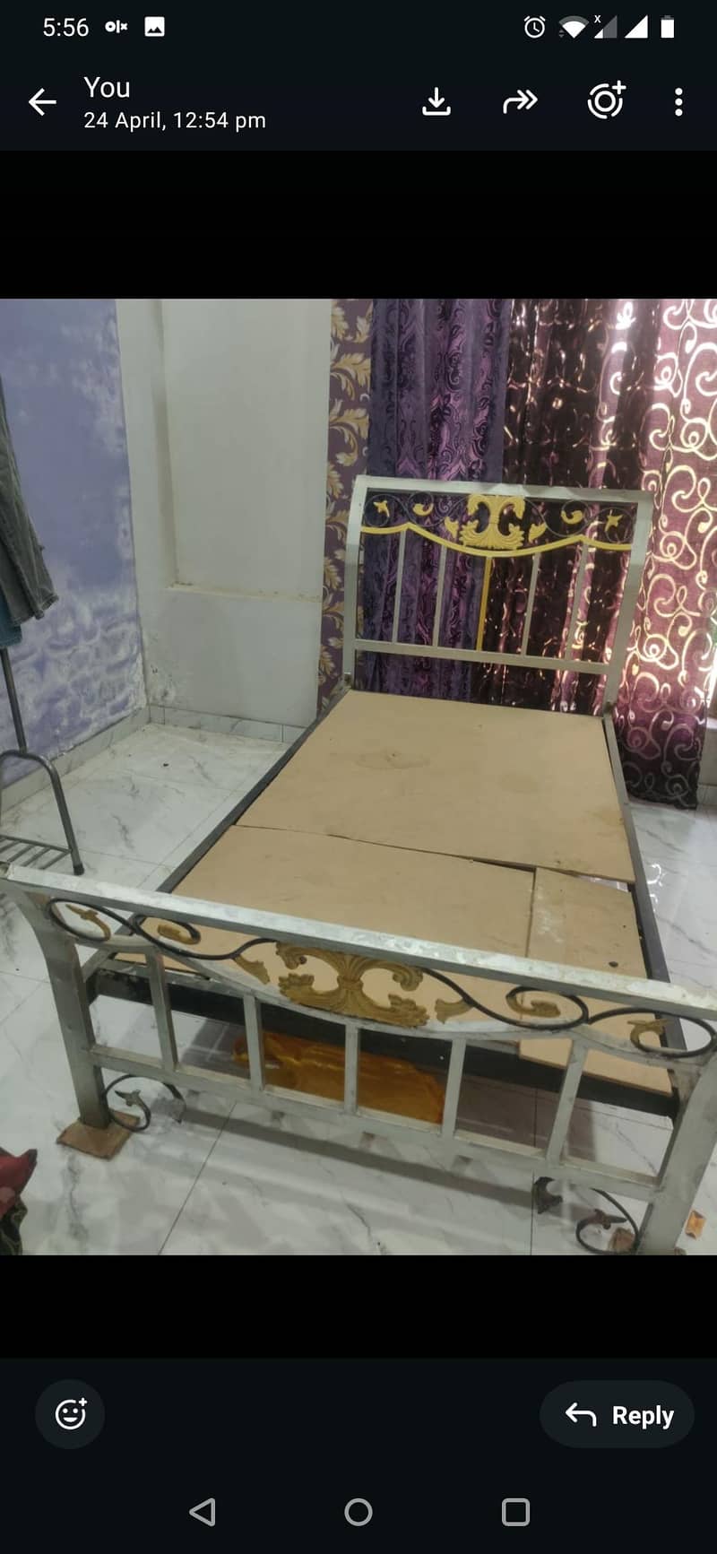 single iron bed 2