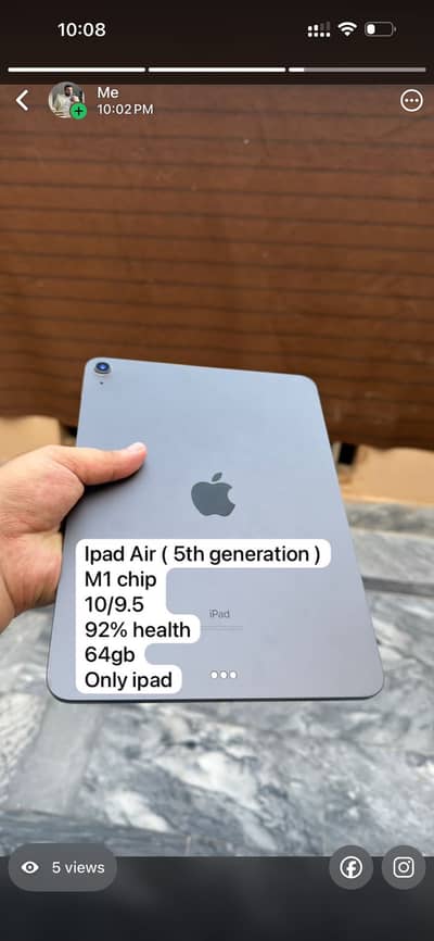 Ipad Air ( 5th gen M1 Chip )
