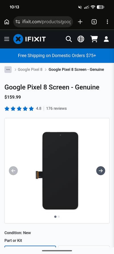 google pixel 8 genuine OLED screen