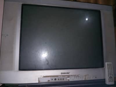 television with remote .
