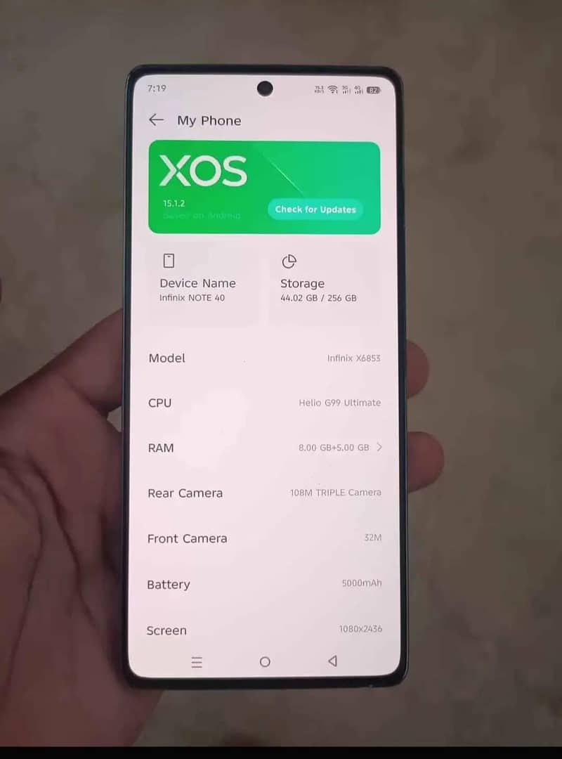 Infinix note 40 5