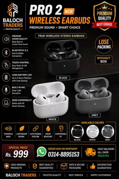 EARBUDS PRO 2 LOOSE 3 COOLERS
