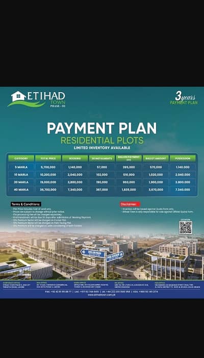 5 marla etihad town