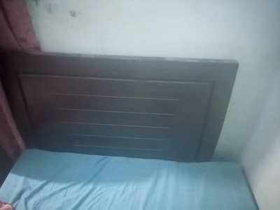 wooden bed