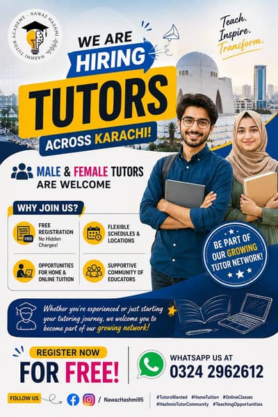 Female Tutor Required at DHA Phase 8