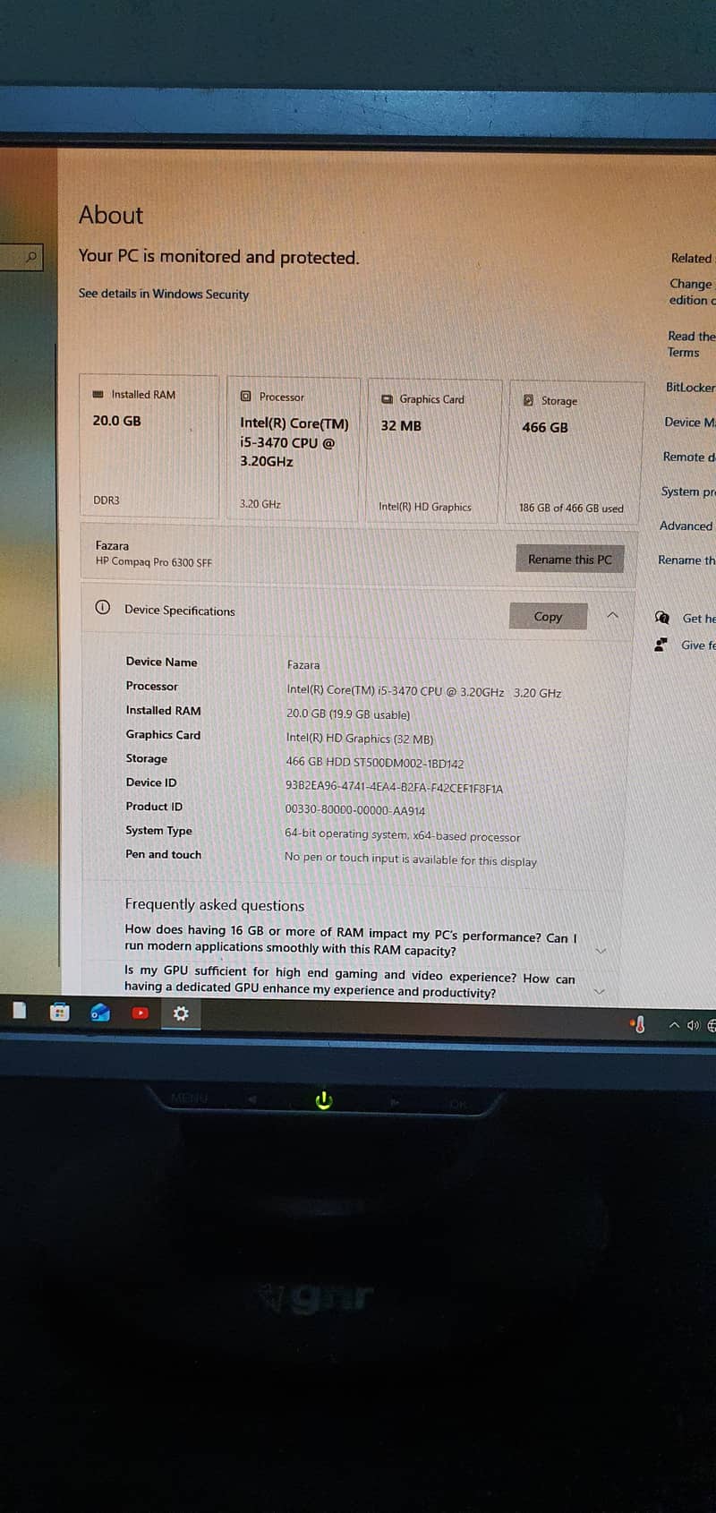 Desktop computer 1