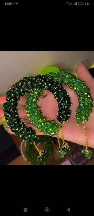 beaded gajra bracelet