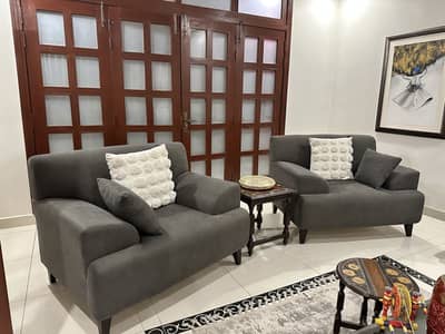 CastleWood 7 Seater Sofa Set in Grey