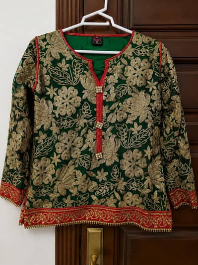 Sha posh Bridal 3 piece shirt lehnga dubatta