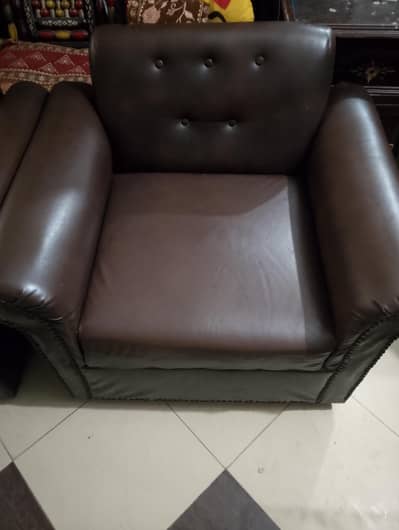 1+1 lather sofa set