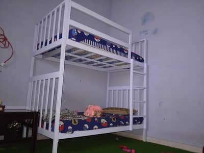 Used Iron Bunk Bed for Kids – Good Condition