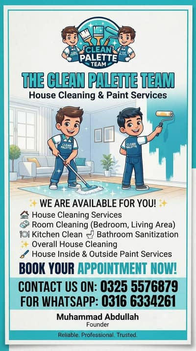 House cleaning and painting services