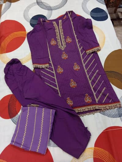 sapphire 3 piece lawn suit