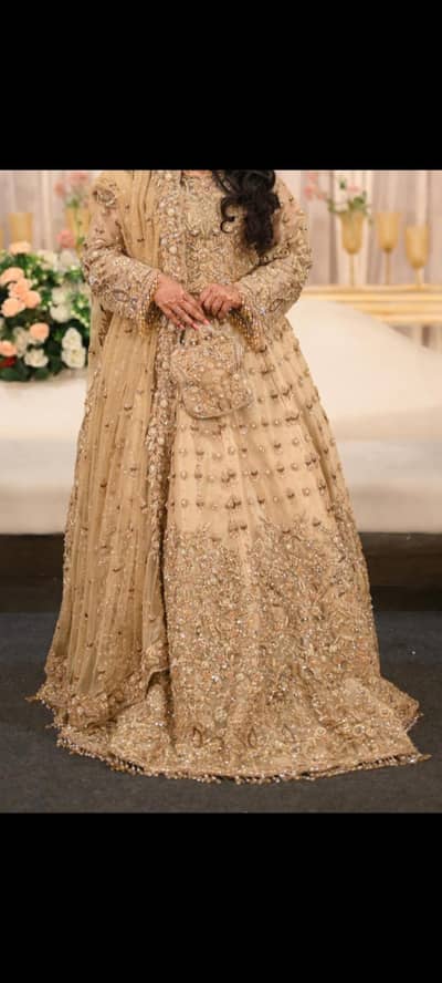 Champaign color Bridal wedding dress