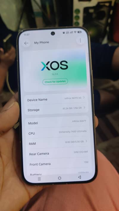 Infinix Note 60 256 15 Days Use