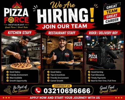kitchen job and rider job