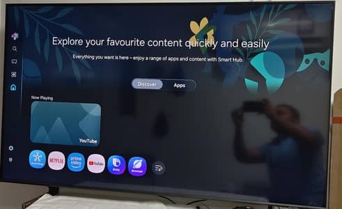 Samsung QLED 55INCH SMART VERY GOOD CONDITION LIKE NEW with orignal bx