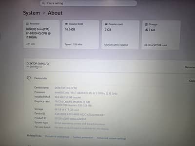HP ZBook 15 G3 Workstation | Core i7-6820HQ | 16GB DDR4 | 512GB SSD