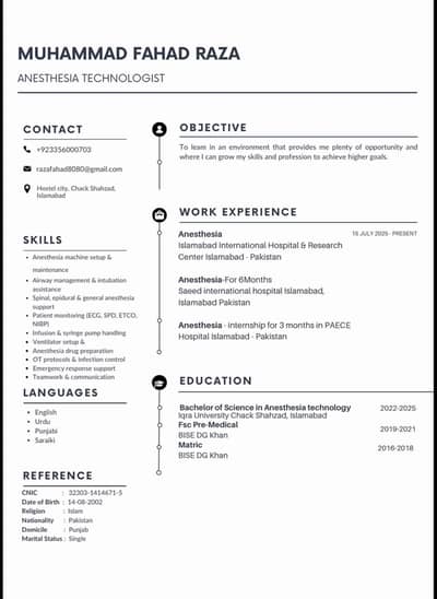 Job Required  (anesthesiologist )