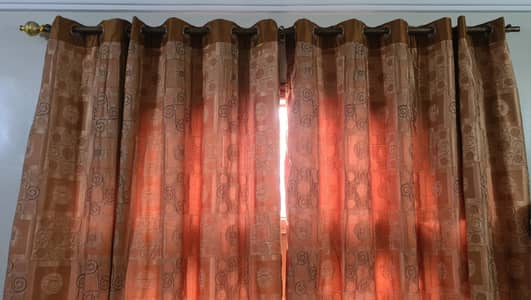 Used curtain with 7.5 ft height and 6 ft width