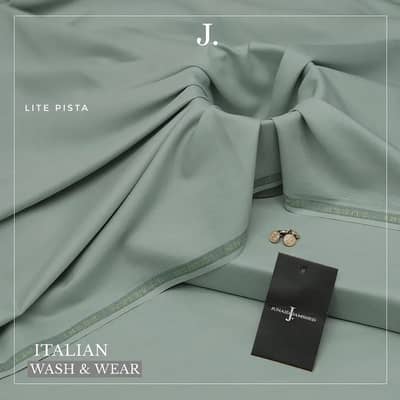 Men's Wash & Wear Plain Suit Turquoise Summer J.