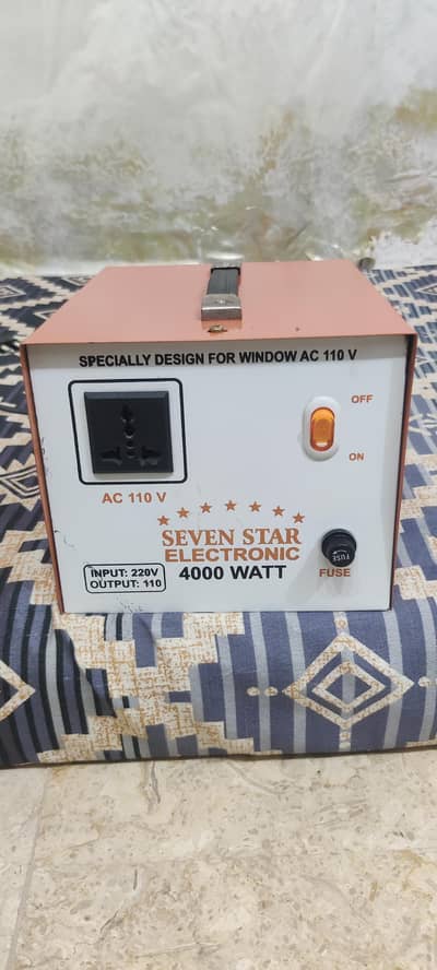 Seven Star Electronic 4000 Watt Voltage Converter (220V to 110V)