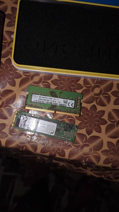 8 gb ddr4 ram and 256gb m. 2 SATA SSD 6gb/s for sale branded not local