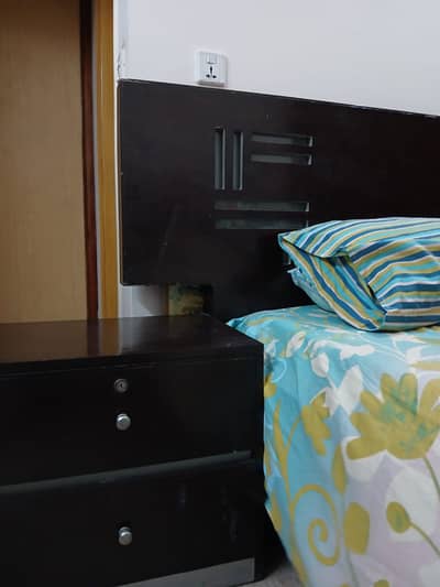 Bed with dressing