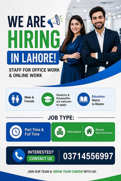 golden Opportunity in Lahore