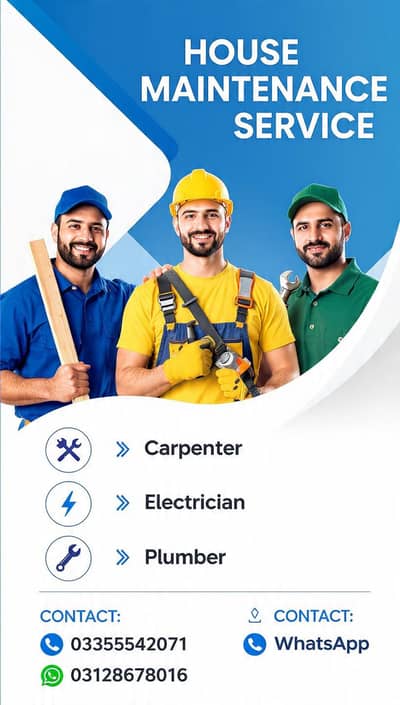 Experience Carpenter | Electrician | Plumber Available in one call