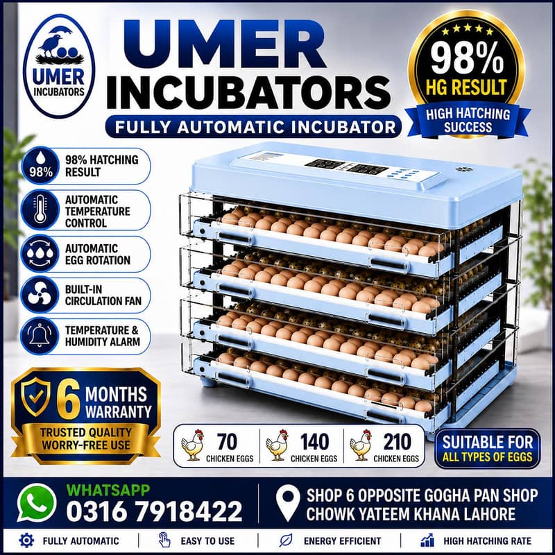 Automatic Egg Incubator | Egg Hatching Machine | Incubator | Brooder 0