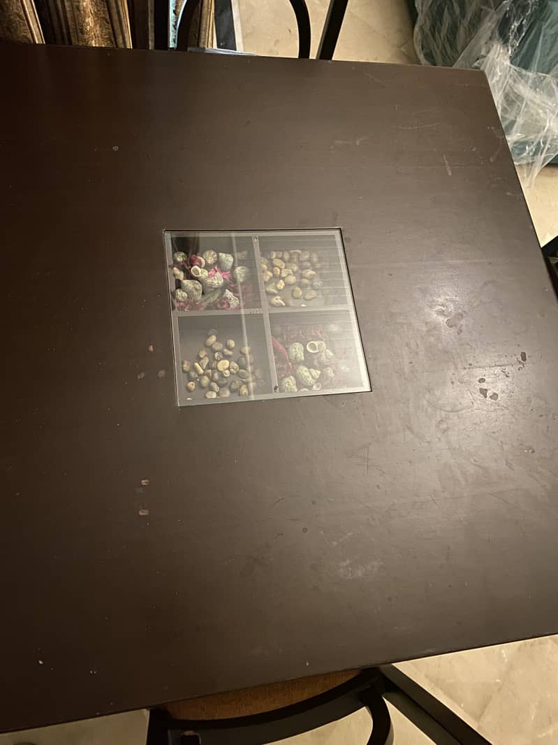 4 persons solid wood dining table 1