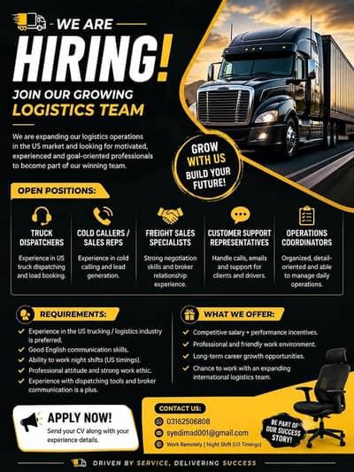 Logistics Team (Truck dispatching )