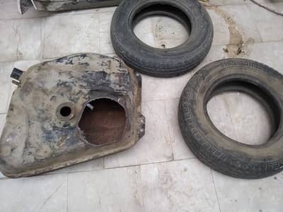 Suzuki Mehran Scrap Parts (Tyres, Fuel Tank, Petrol Tanki, Bumpers)