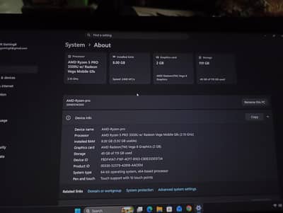 Amd Ryzen 5 Pro 2gb graphics card Touchscreen+fingerprint.